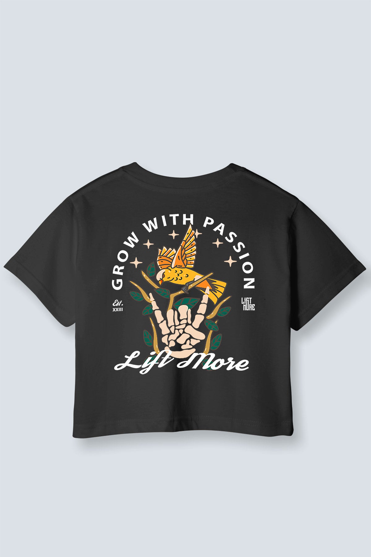 Grow with passion Crop Top Oversized