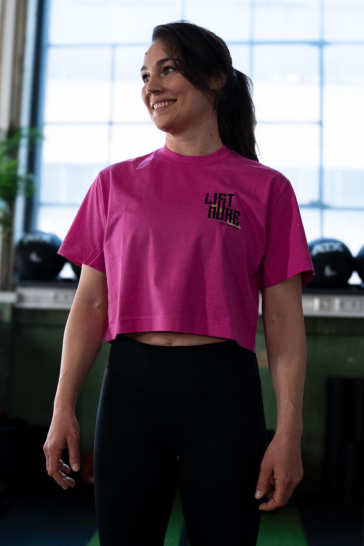 Dumbbells Crop Top Oversized