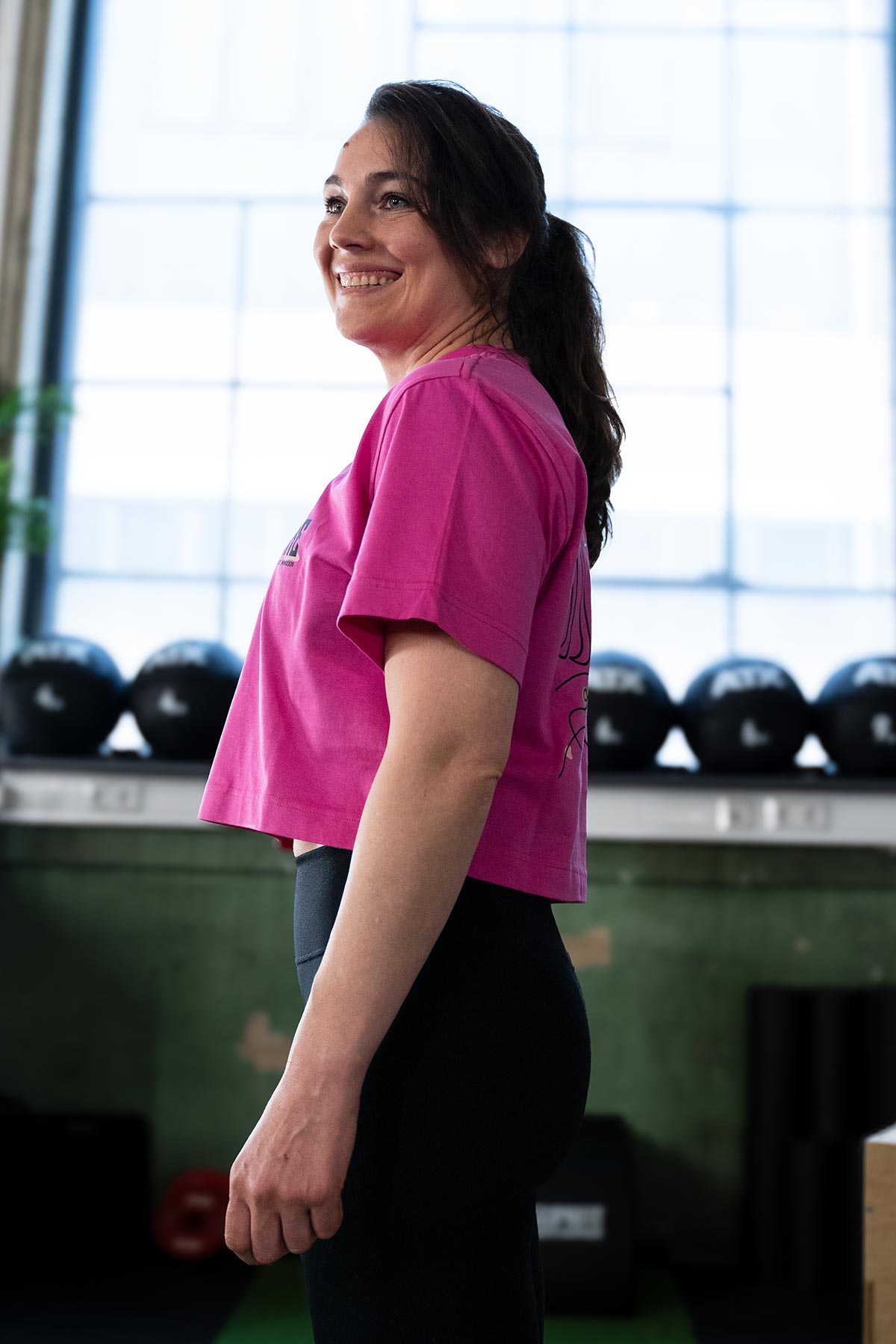 Dumbbells Crop Top Oversized