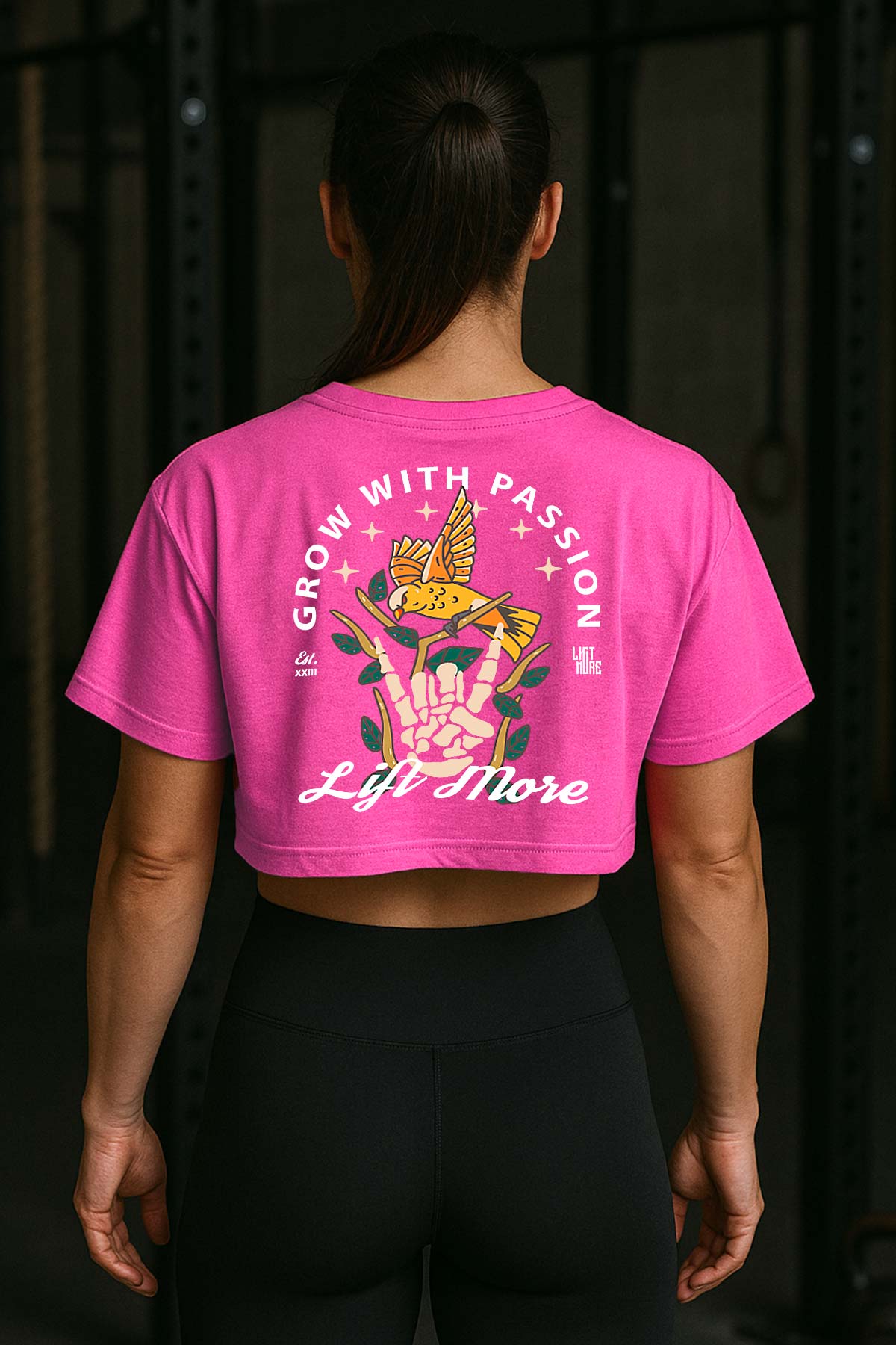 Grow with passion Crop Top Oversized