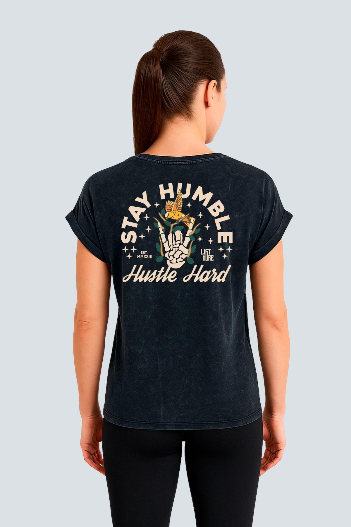 Hustle Acid Wash Tee
