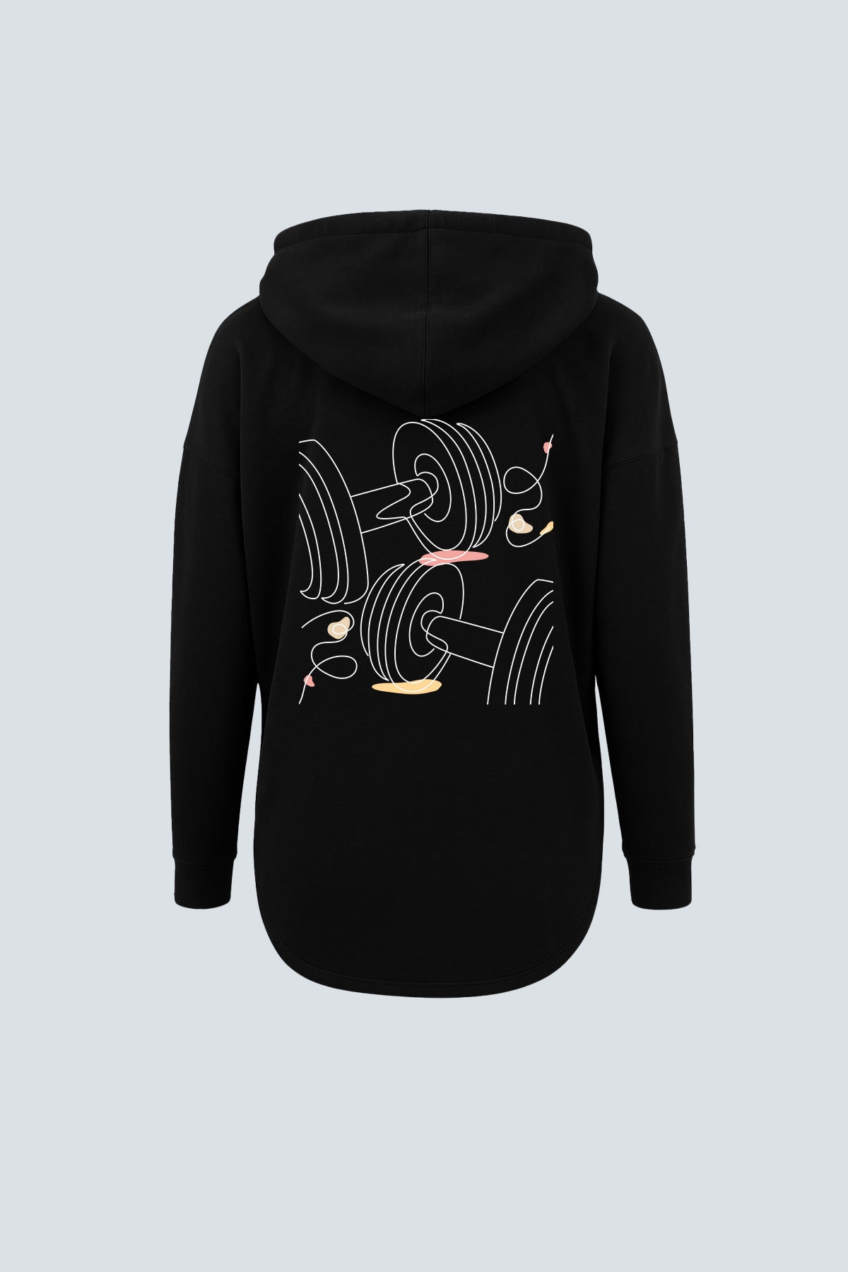 Dumbbells Lady Hoodie