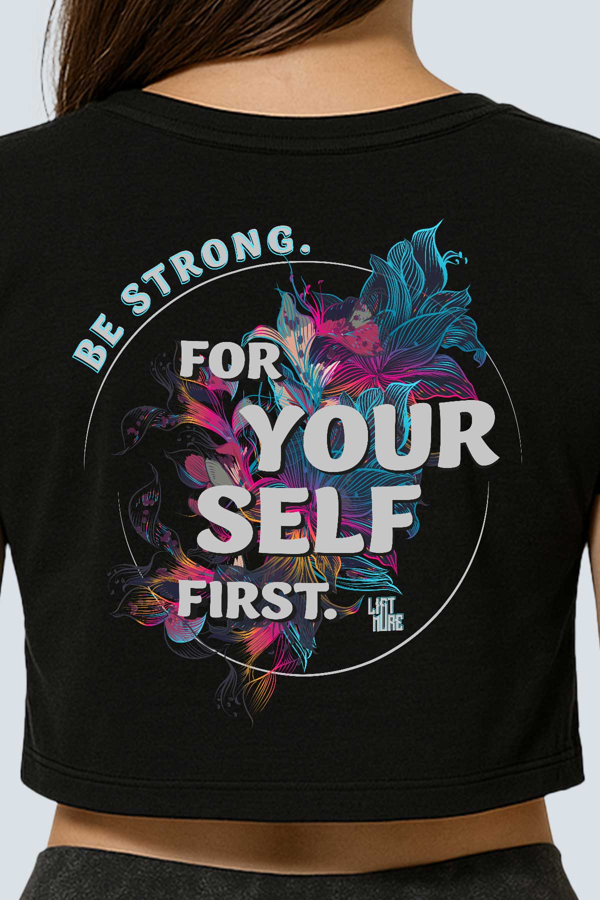 BE STRONG Crop Top Oversized