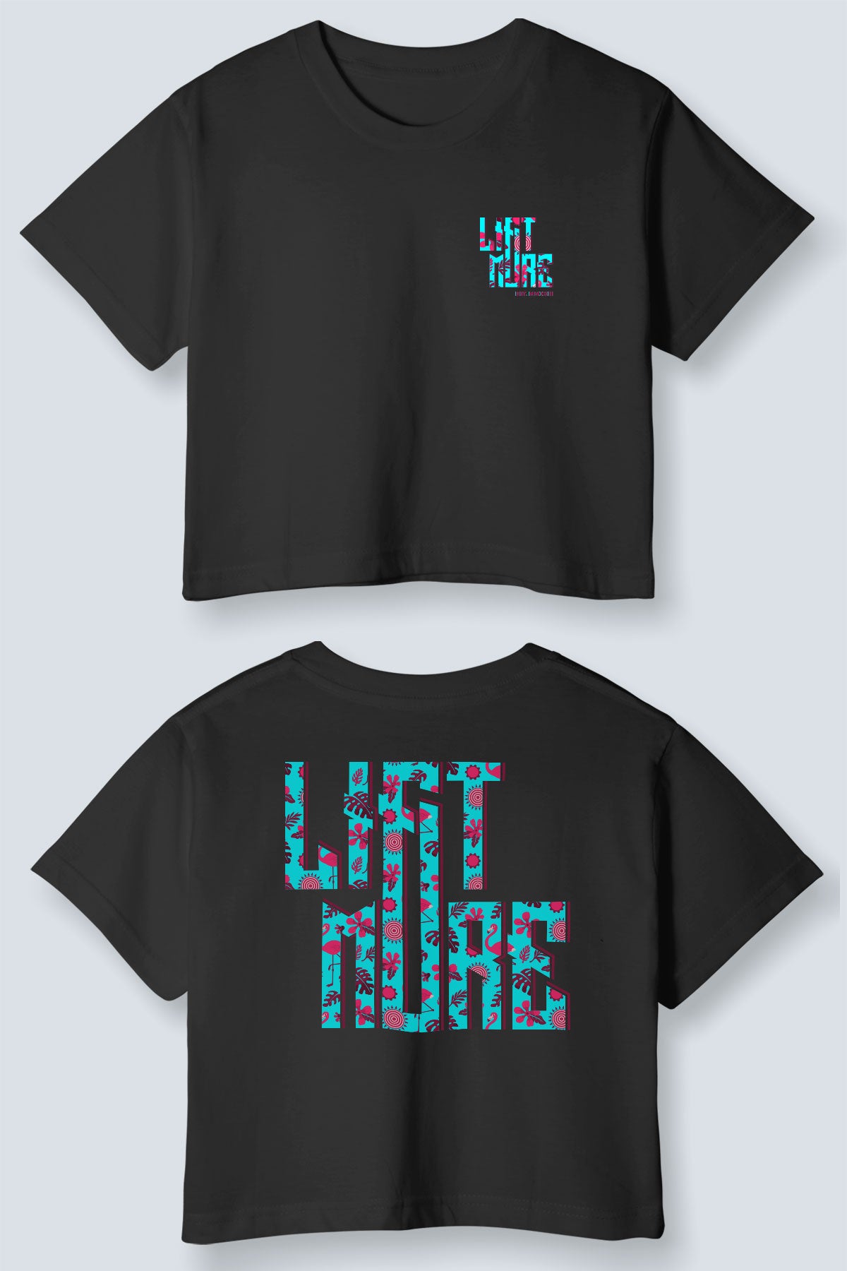 Flamingo Crop Top Oversized