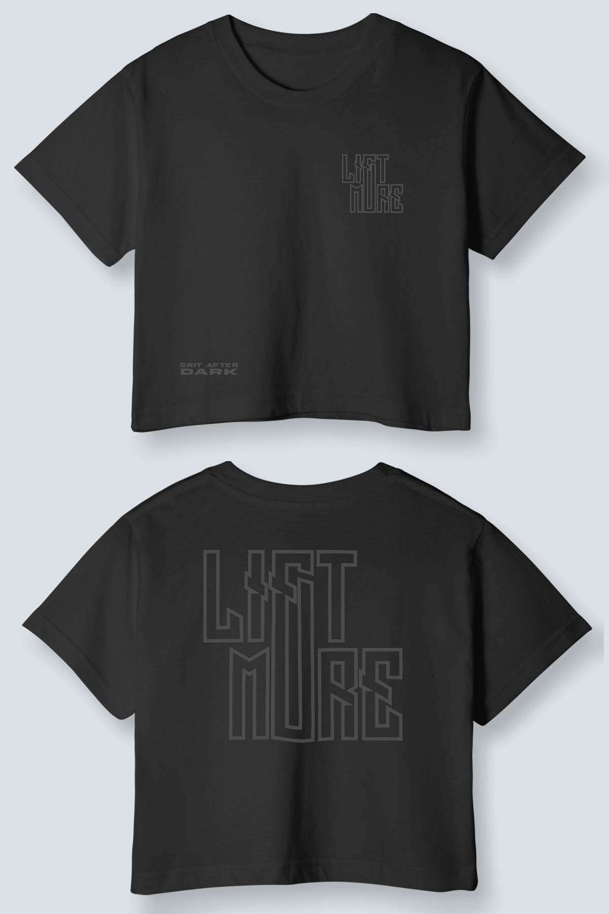 Grit after dark Crop Top Oversized
