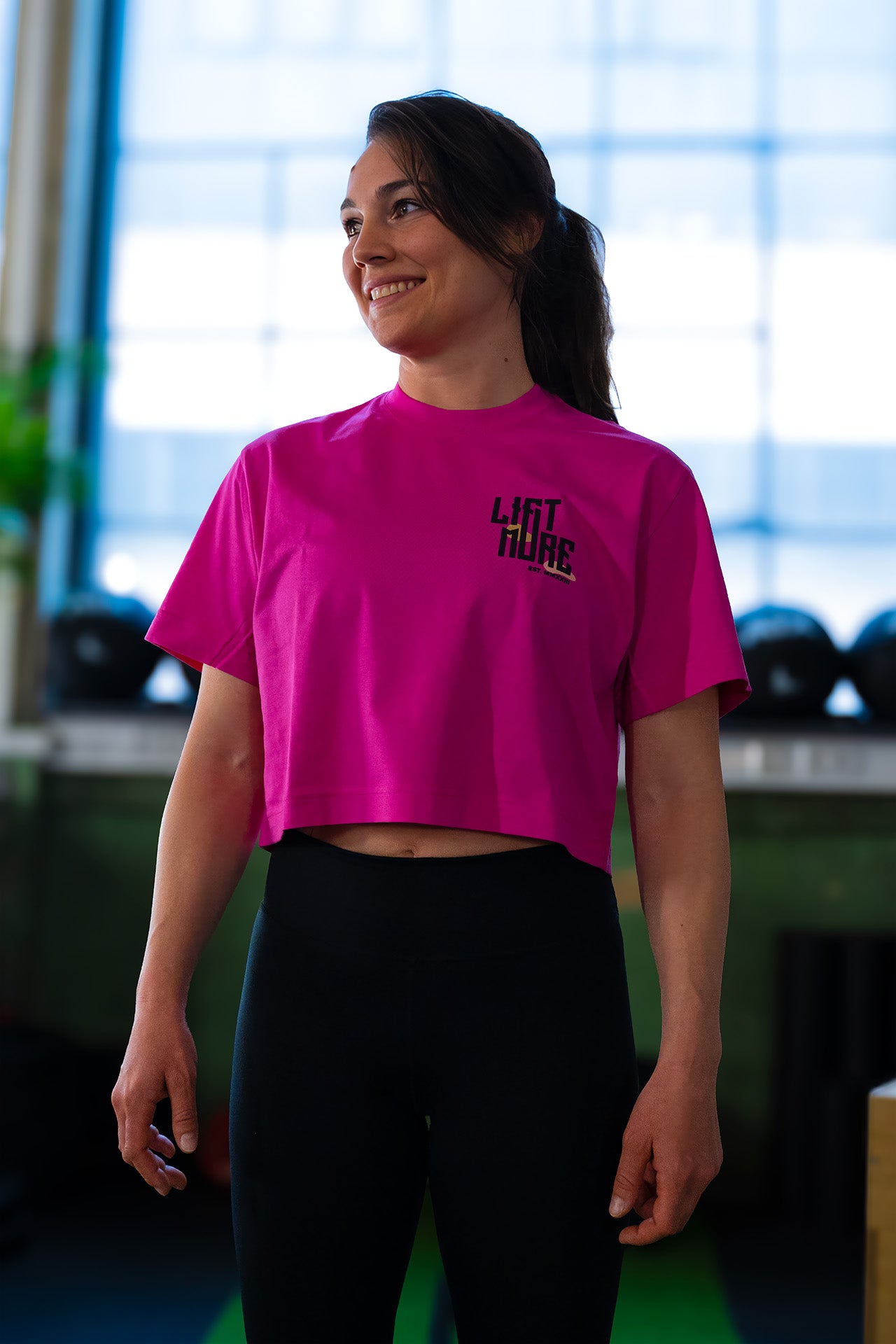 Dumbbells Crop Top Oversized