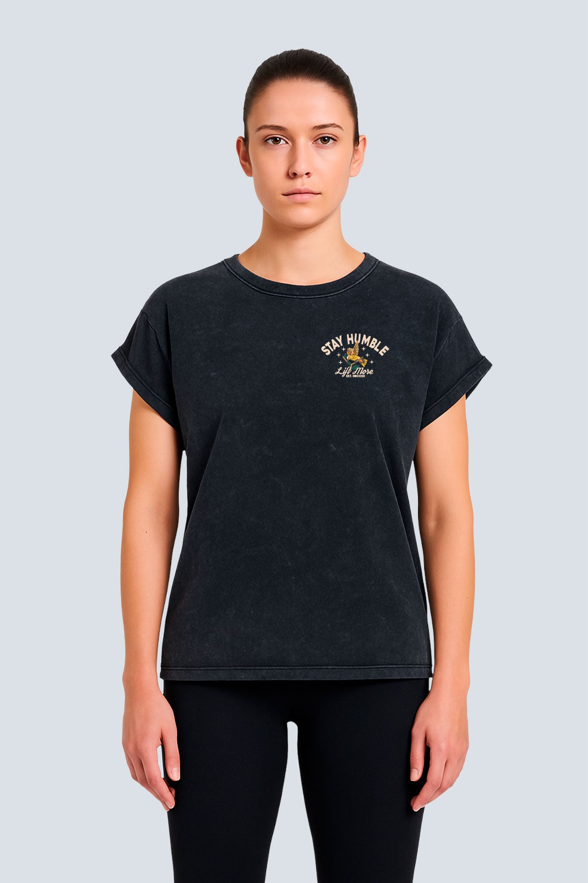 Hustle Acid Wash Tee