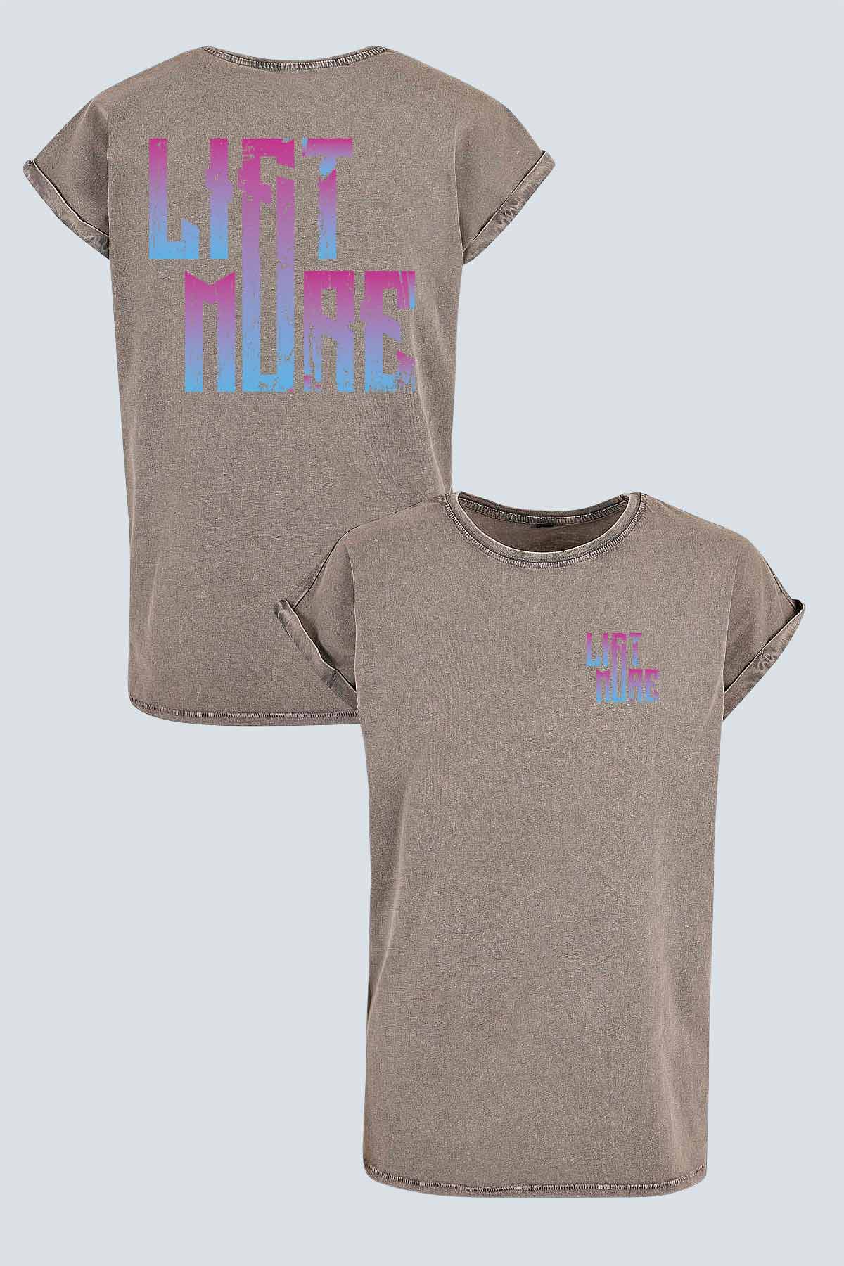 LIFT MORE Gritty Acid Wash Tee